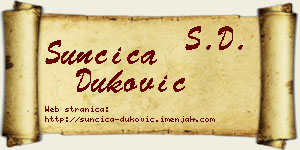 Sunčica Duković vizit kartica